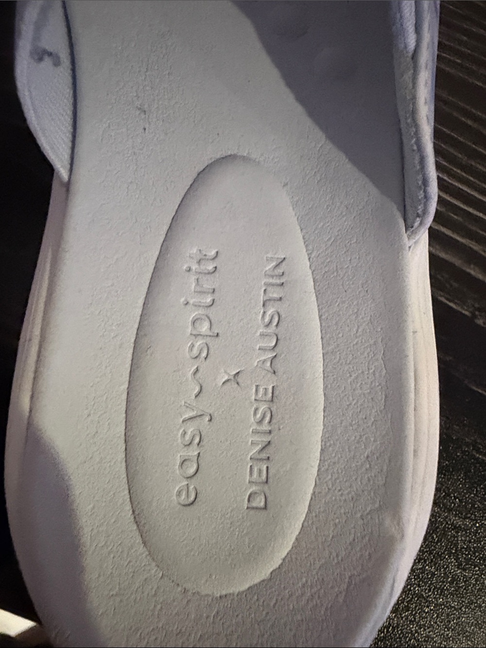 Easy Spirit X Denise Austin Slide Sandals with Pale Pastel Print - Picture 3 of 6